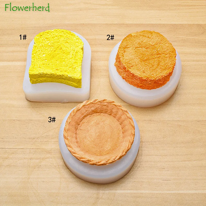 Bread Mousse Chocolate Cake Tart Silicone Mold DIY Candle Molds for