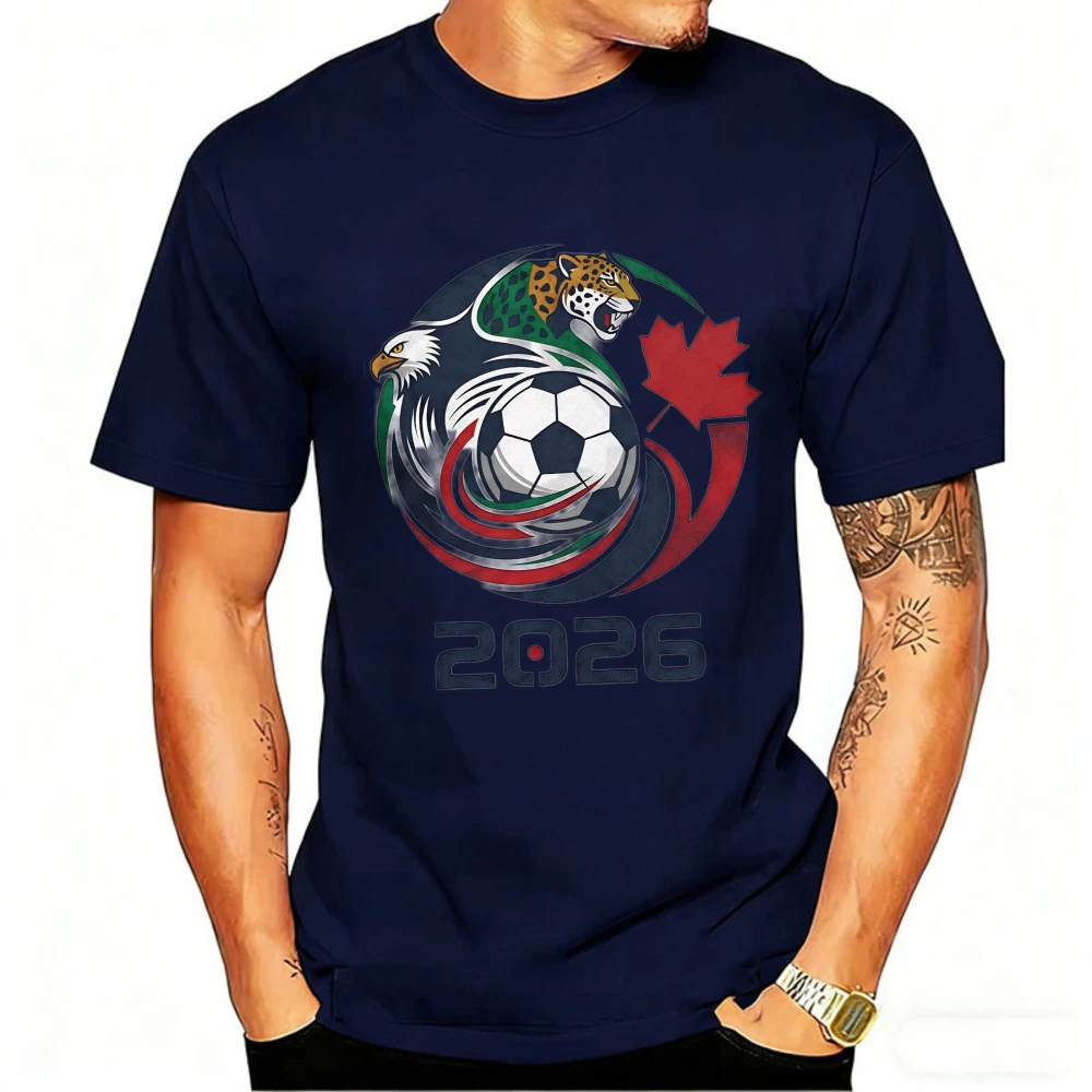 Men's Sports T-shirt 2026 USA Canada Mexico Soccer T-Shirts Eagle Jaguar Graphic Tee Football Fans Best Gift Summer Short Sleeve - Image 4