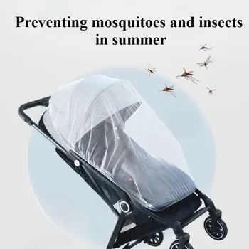 Moustiquaire élastique lavable pour poussette, protection universelle contre les moustiques et les insectes, pour l'été 1