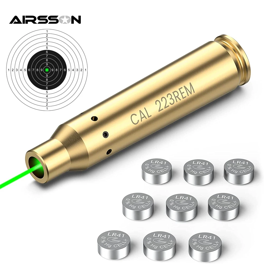 Green Laser Bore Sight 223 5.56mm/9mm Laser Boresighter Cartridge
