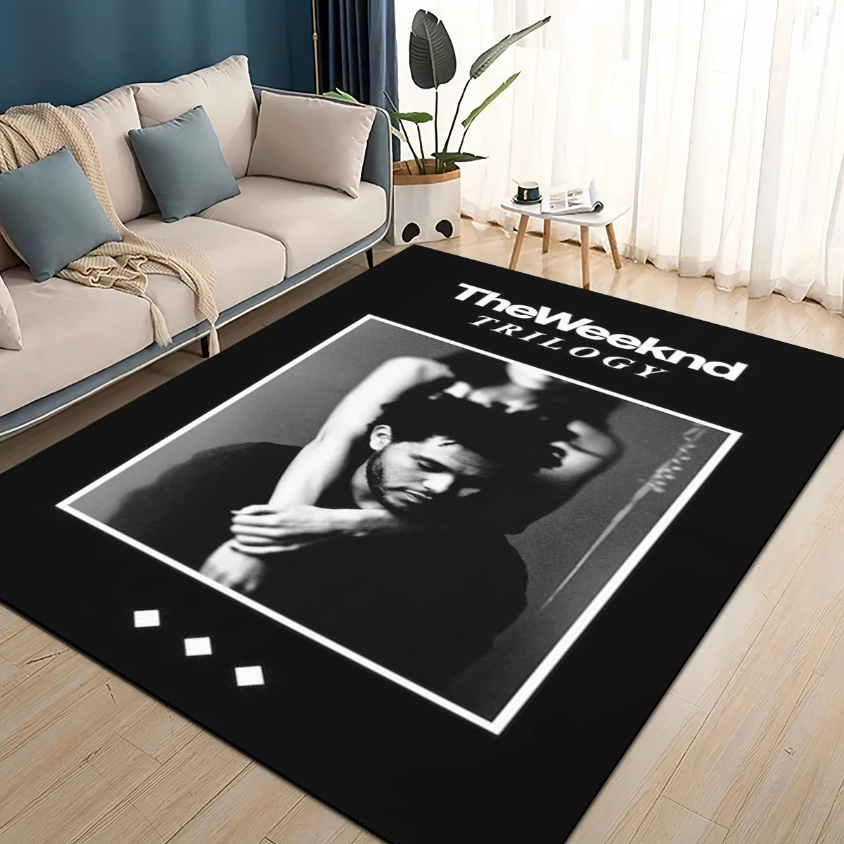Rob Singer Rugs 3D The Weeknd X.O R&B Singer Carpet Rug for Living Room Bedroom Home ...