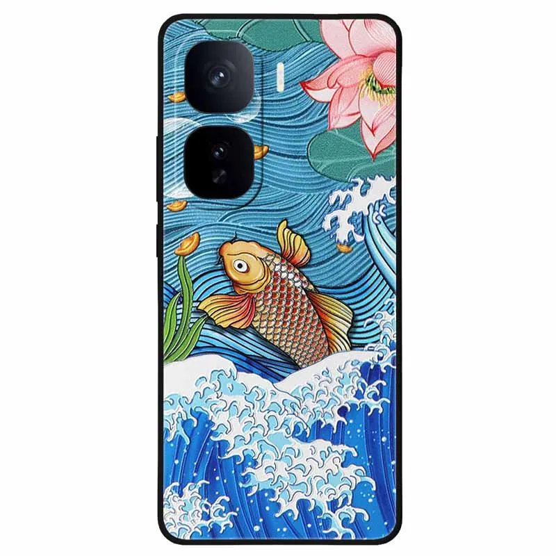 3D Relief Silicone Emboss Soft Protective Phone Case