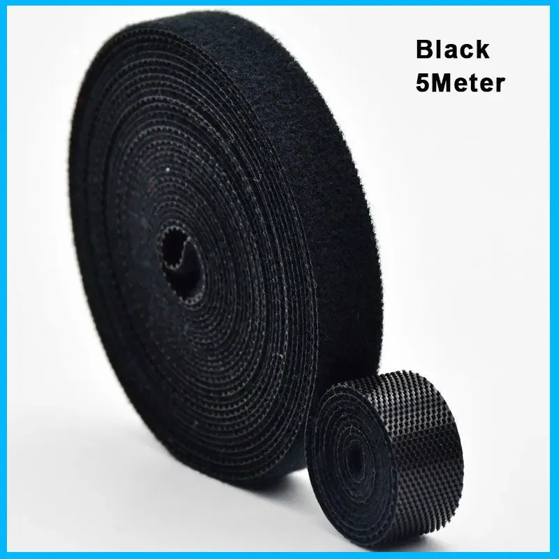 Reusable 5M Nylon Hook & Loop Cable Organizer Strap