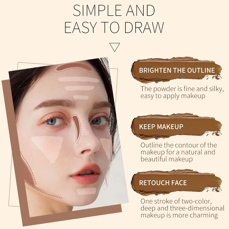 Facial Contouring Concealer Stick Makeup Lasting Smooth Matte Face Highlighters Shadow Correct Contouring Pen Beauty Cosmetics 4