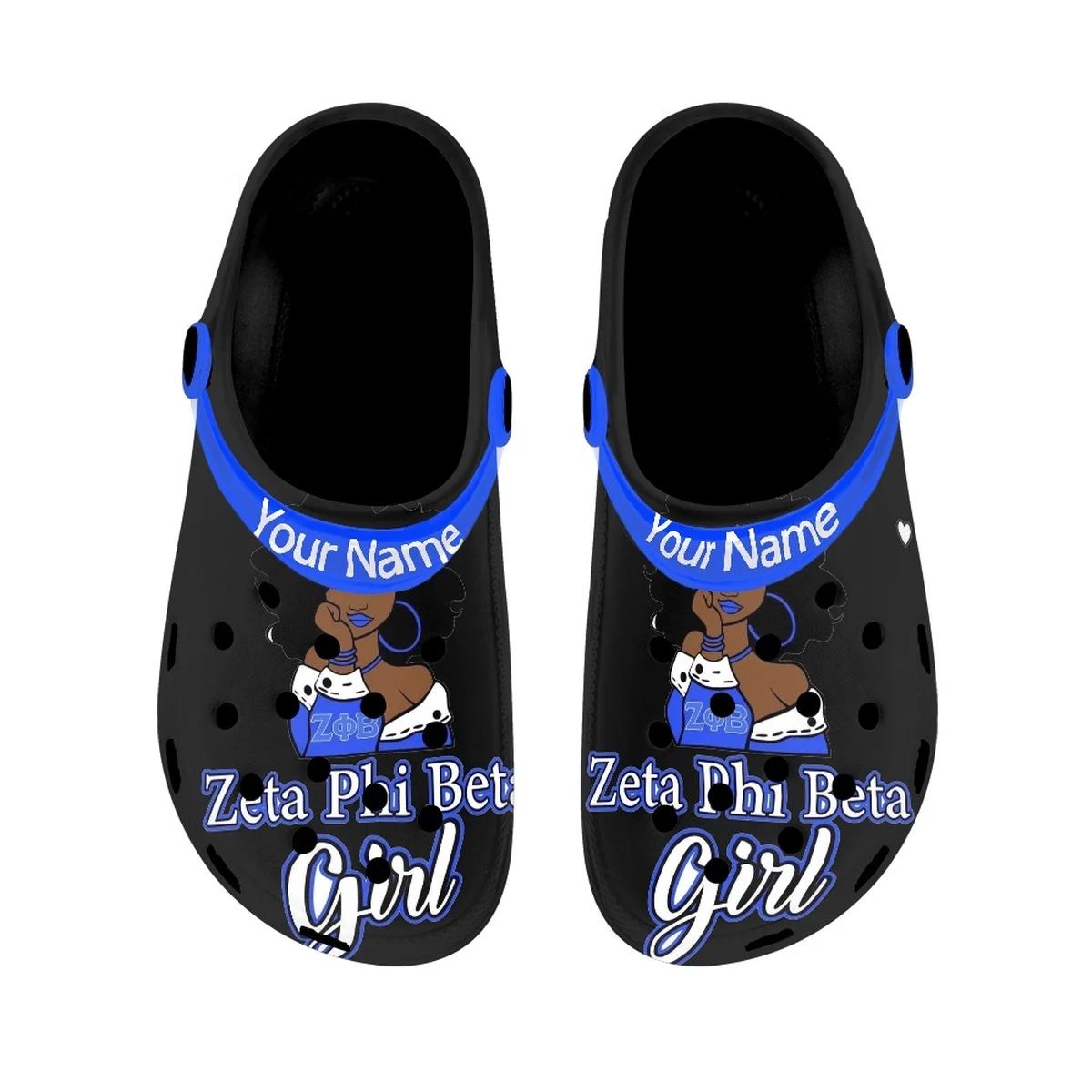 Custom Your Name Zeta Phi Beta Girls Women's Slippers Summer Casual Fashion Sandals Ladies Breathable Lightweight Home Shoes