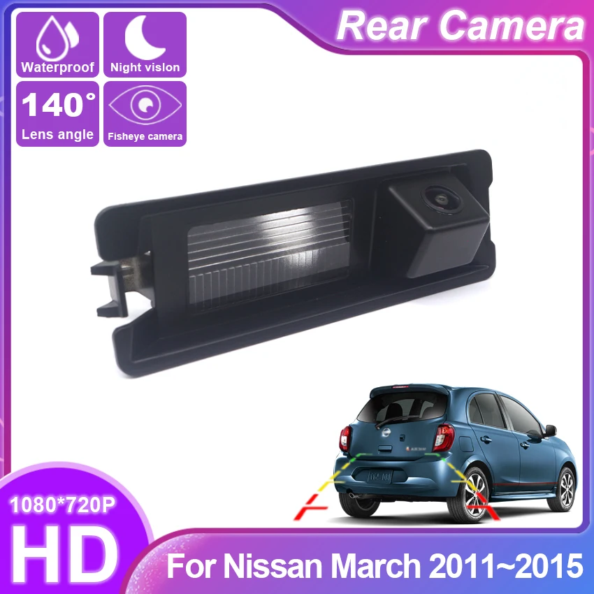 

Special car Fish Eyes Night Vision Waterproof Car Reversing Back Up Camera CCD HD For Nissan March 2011 2012 2013 2014 2015