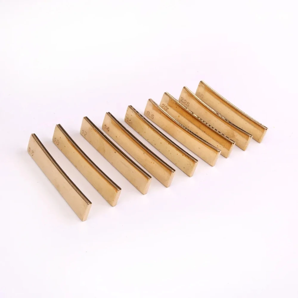 9Pcs Kit Guitar Bass Radius Fingerboard Fret Press Caul Radian Ruler Insert 7.25/9.5/10/12/14/15/16/17/20 Arc Pressure Wire Tool guitar string ruler guitar neck tool guitar repair tool guitar accessories guitar fret puller guitar string changing tool