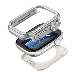 Premium Aluminum Alloy Case for Apple Watch - Metal Full Coverage Design (SILVER)