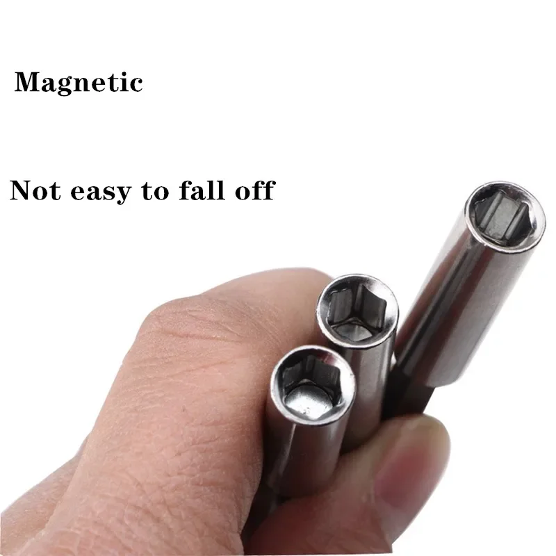 

60mm 75mm 100mm 150mm Magnetic Bit Holders 1/4" Hexagon Screwdriver Drill Screwdriver Bit Long Extension Bar Quick Change Tools