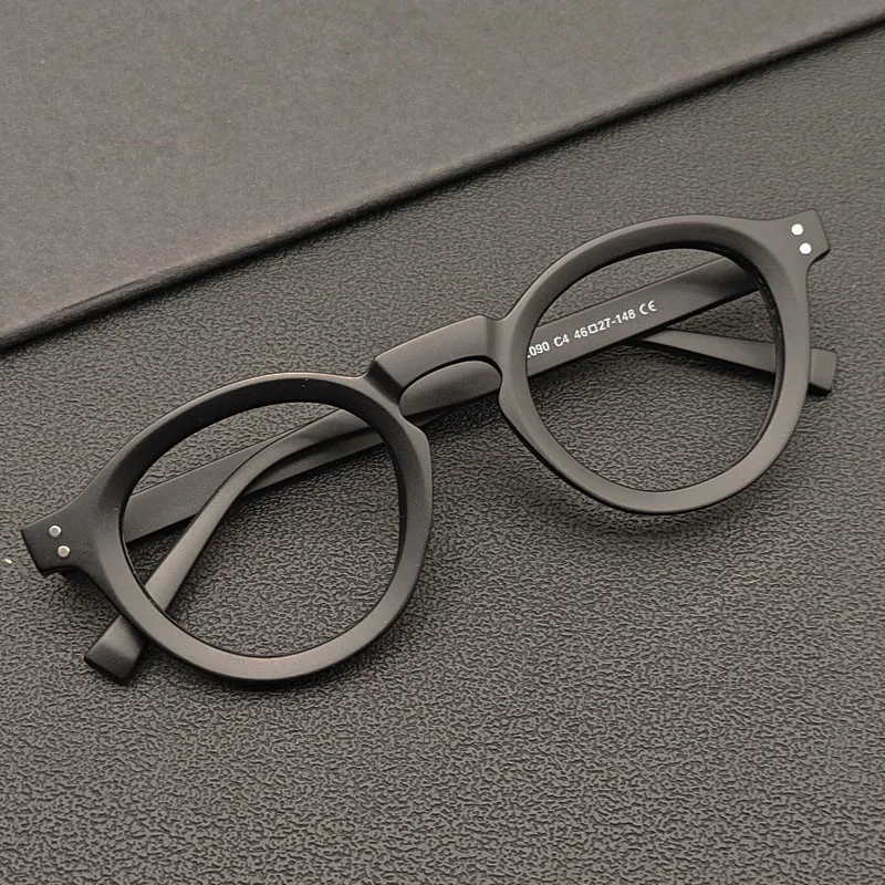 Retro Round Glasses Frame Women Men Computer Anti Blue Ray Optical Eyeglasses
