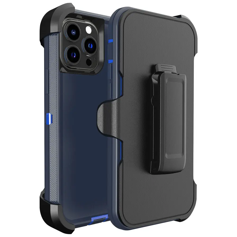 Hybrid Impact Shockproof Protective Armor Case with Belt Clip Holster