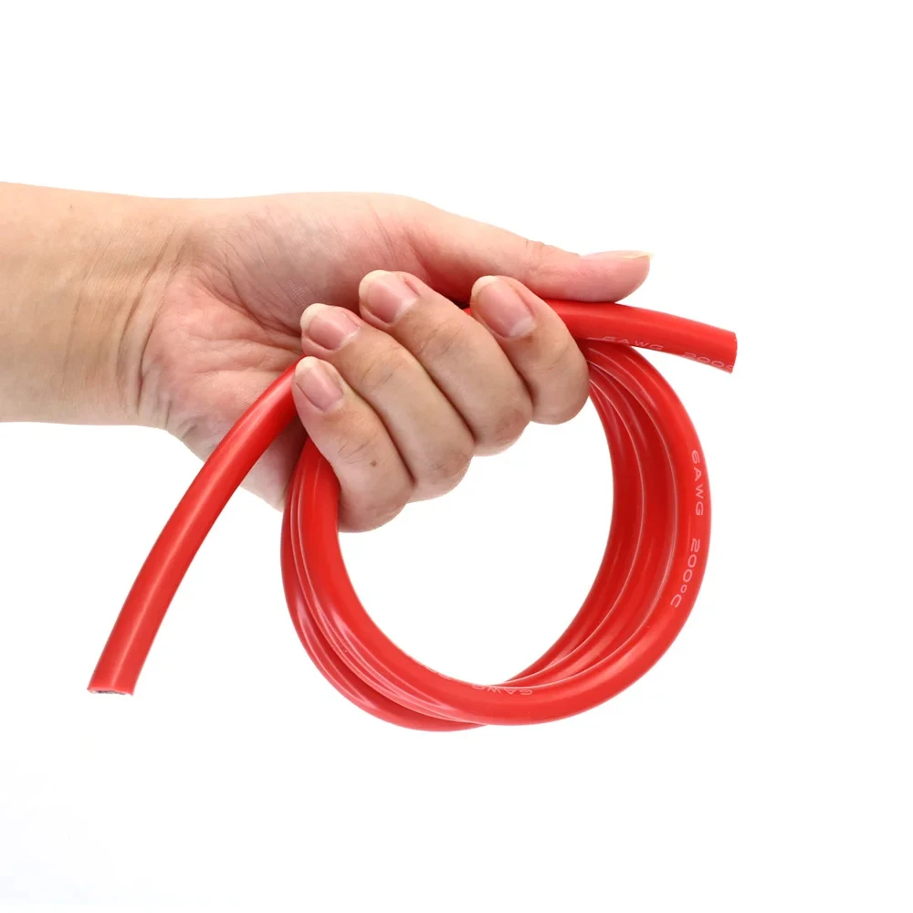 2-Meter Heatproof Silicone Wire Cable (Red & Black)