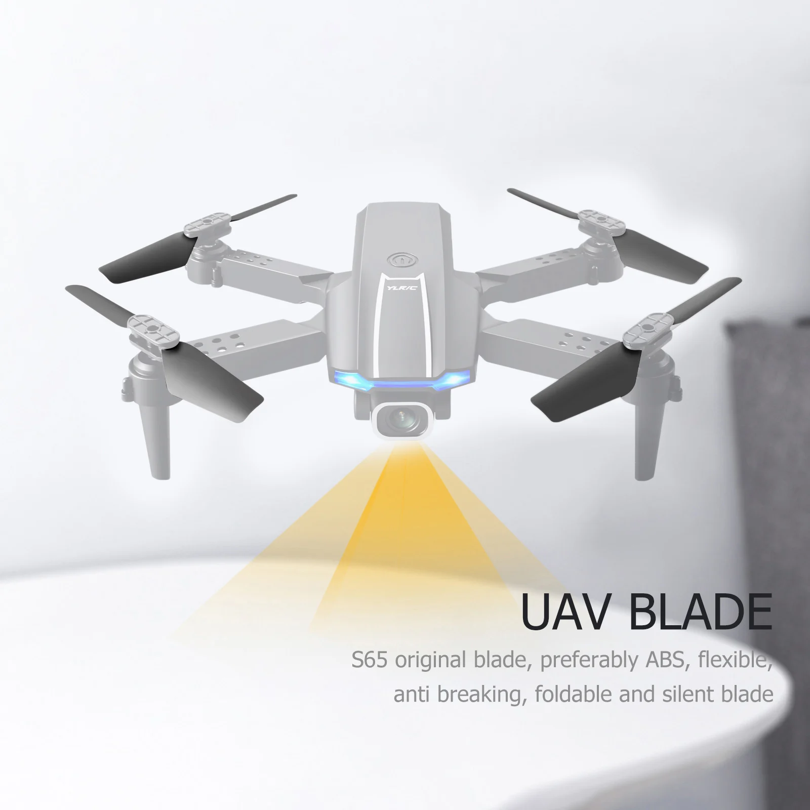 YLR/C S65 8개 접이식 프로펠러 프로프 블레이드 키트 드론 윙 팬 예비 부품