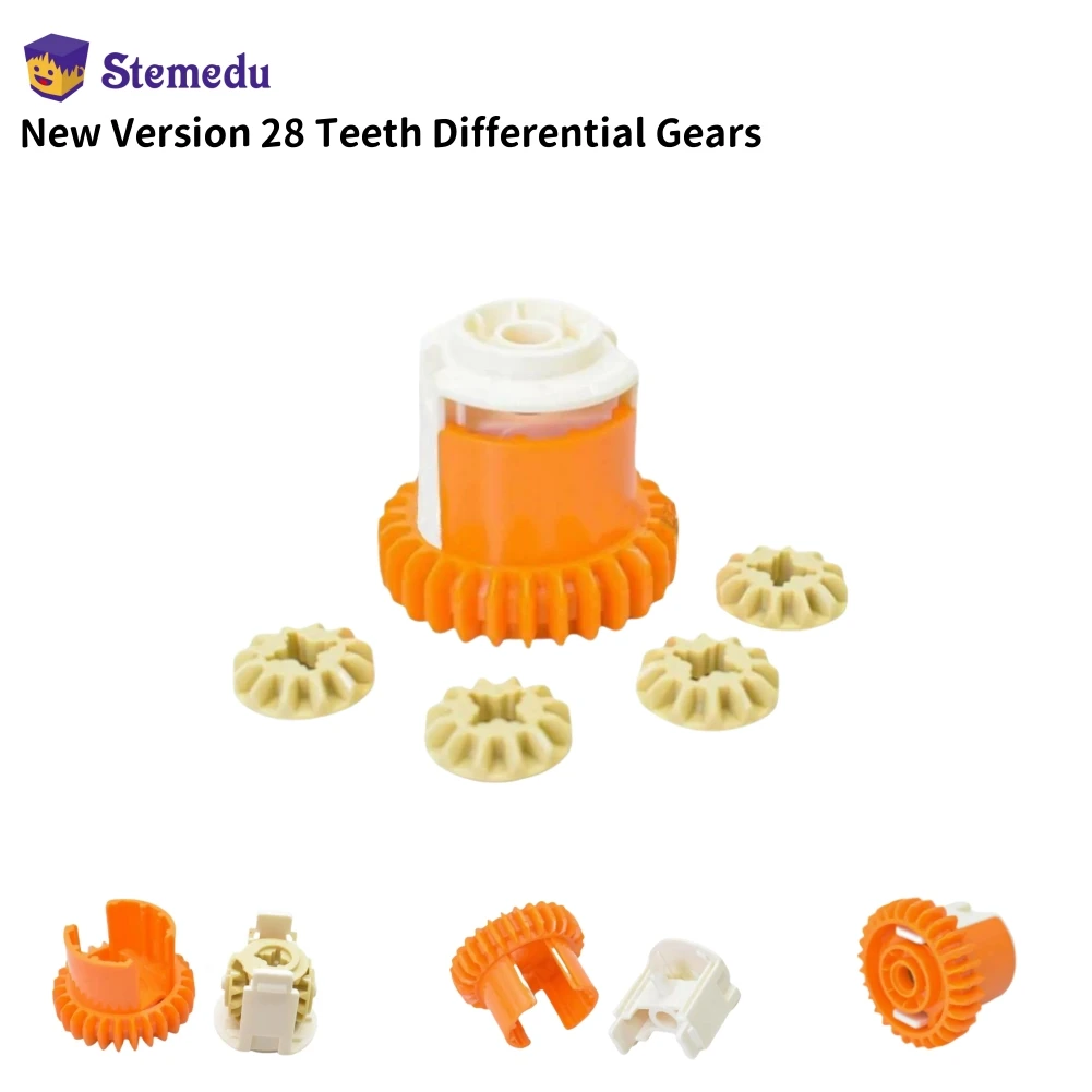 New Version 28 Teeth Blocks Differential Gears JM0095 JM0096 MOC Technical Modification Parts Compatible With Legoeds Tech Parts