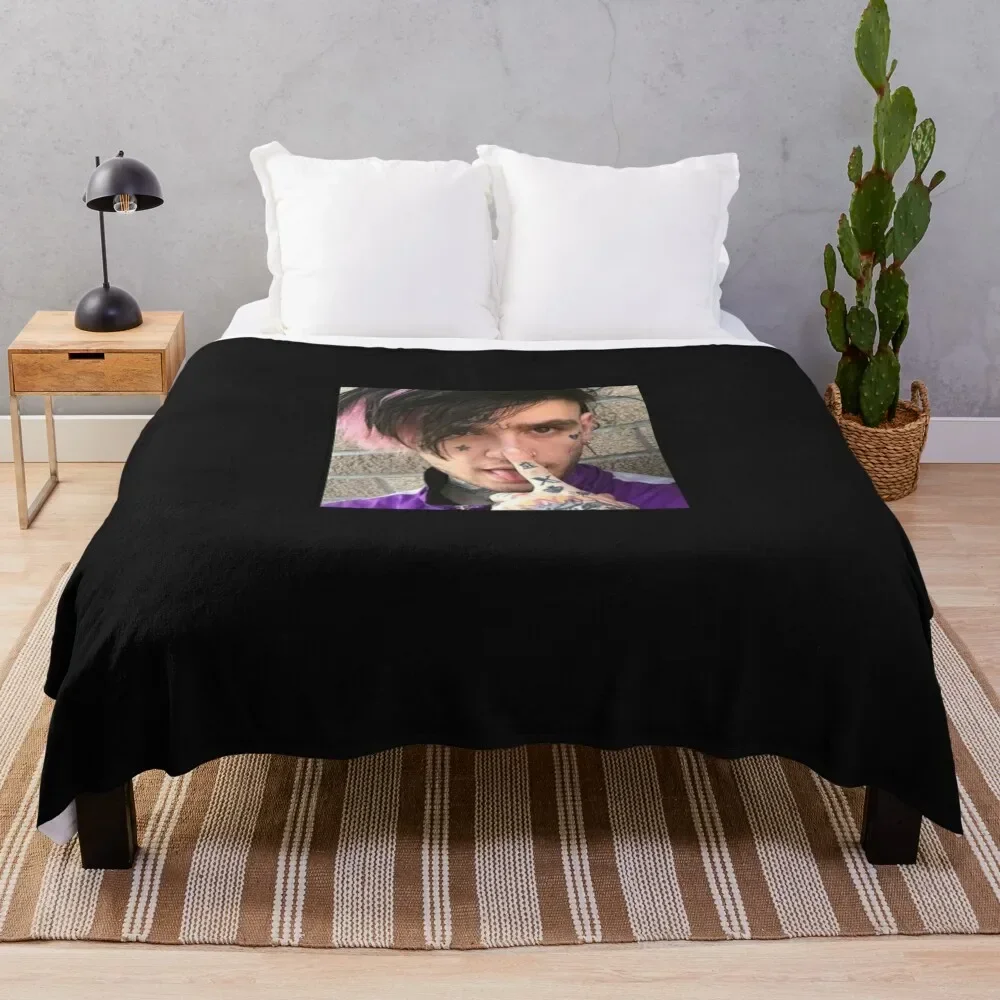 

Lil Peep Throw Blanket Heavy manga Softest Blankets