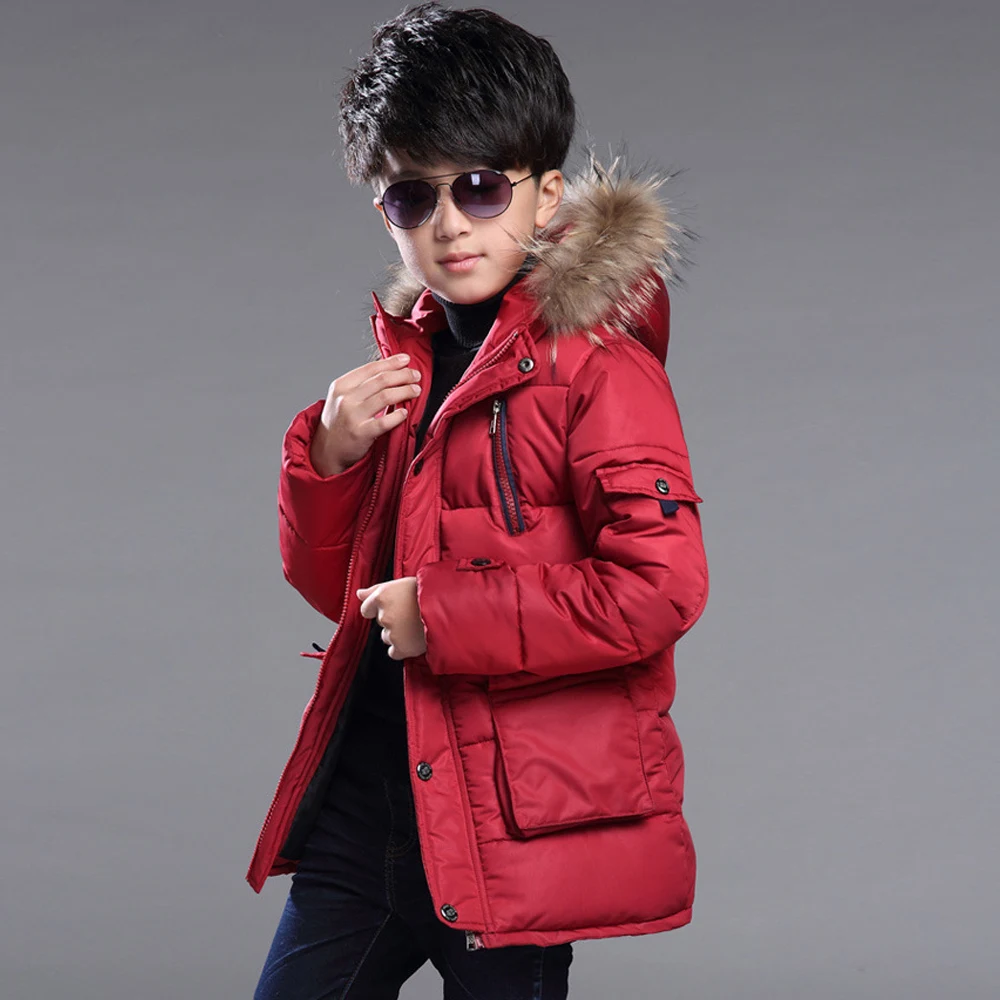 Boy upset cotton-padded clothes qiu dong long coat to keep warm cuhk children children's clothes 5-14 years old