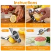 Manual Citrus Juicer Stainless Steel Lemon Squeezer Durable Lemon Juice Squeezer Fruit Orange Pressing Juicer Easy  to Clean 3
