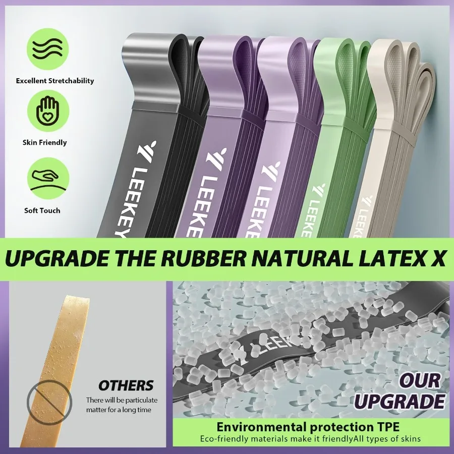 Resistance Bands, Exercise Bands with Handles,Pull Up Assist Bands - Band Set with Door Anchor - Bands for Working Out,Band for