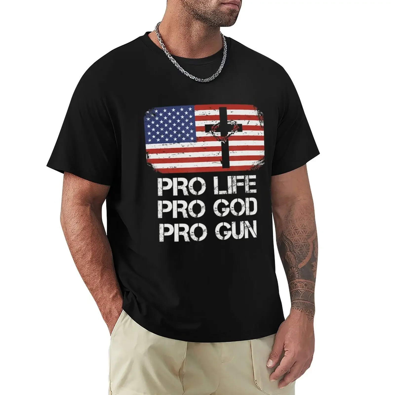 

Pro Life Pro God Pro Gun Conservative T-Shirt
