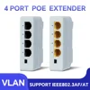 TelDaykemei 4 Port PoE Extender poe repeater for IP Port Transmission Extender for POE Switch NVR IP Camera 1
