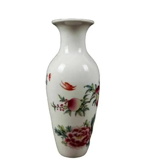 

Ваза из фарфора, старинная китайская, мотив Pastel Fu Shou