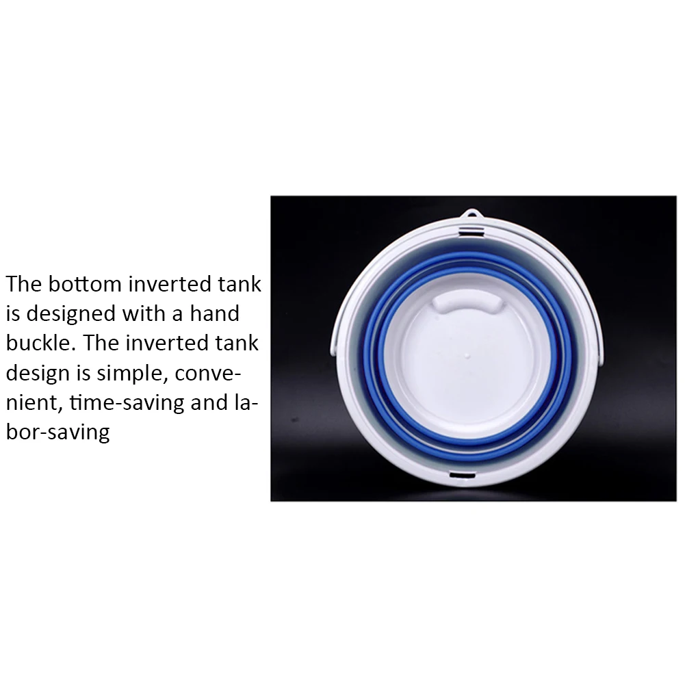 3L/5L Collapsible Bucket Foldable Fishing Water Pail Portable Water Bucket for Outdoor Travelling Camping Fishing Car Washing