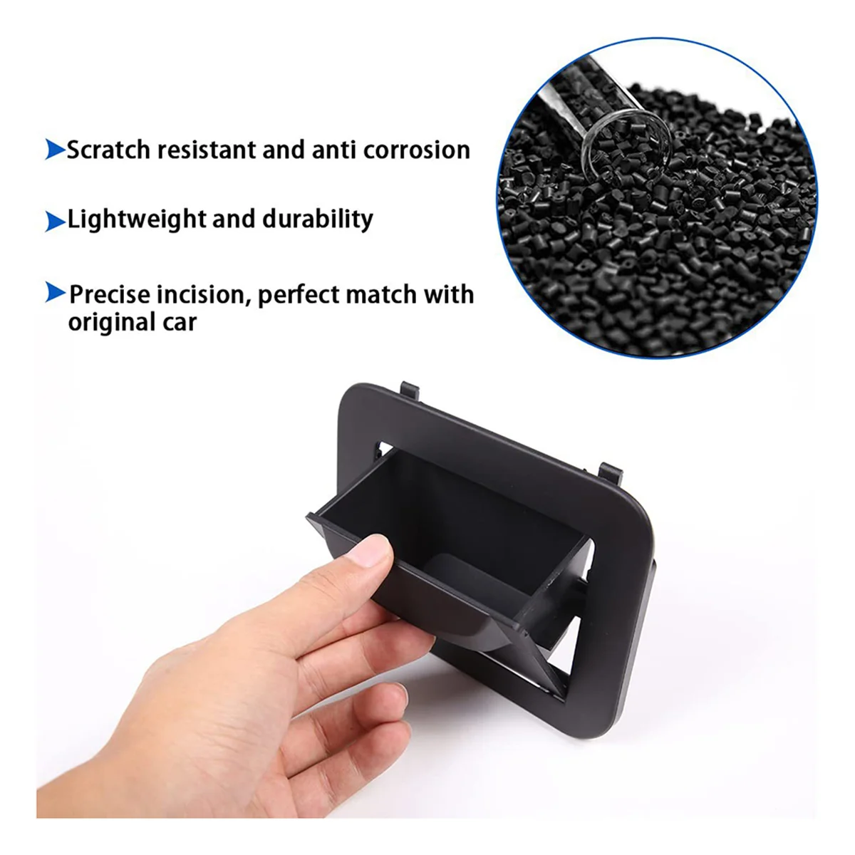 Center Console Fuse Storage Box for Toyota FJ Cruiser 2007-Driver's Seat ABS Fuse Box Coin Container Inner fuse storage box