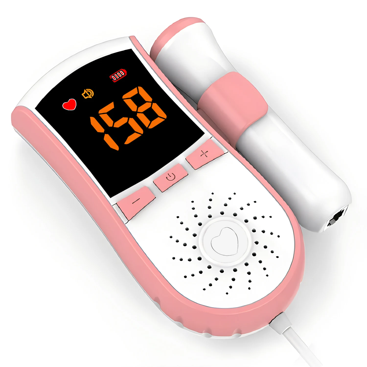 Household Doppler Fetal Portable Pregnant Baby Heart Rate Monitor 3.0MHz Pregnancy Baby Meter Ultrasound Detector