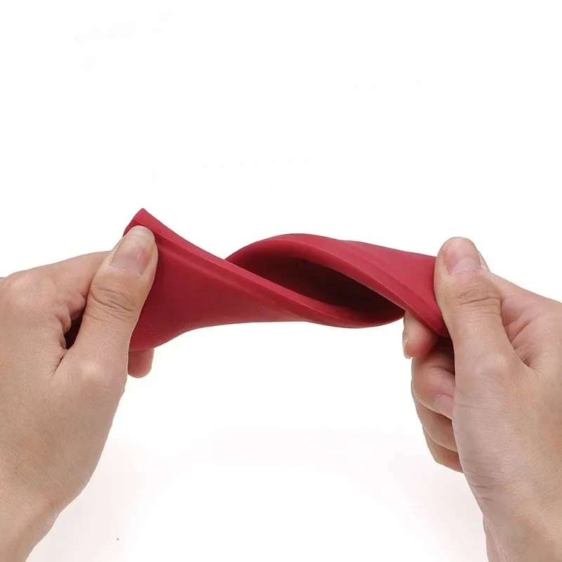 Pot Handle Cover Silicone High Temperature Resistance Antislip Hand Protective Anti-heat Sleeve for Kitchen
