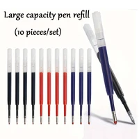 10 packs of 424 ink 0.5mm neutral pen core 99mm blue black red G2 ballpoint pen replaceable core for writing office stationery 1