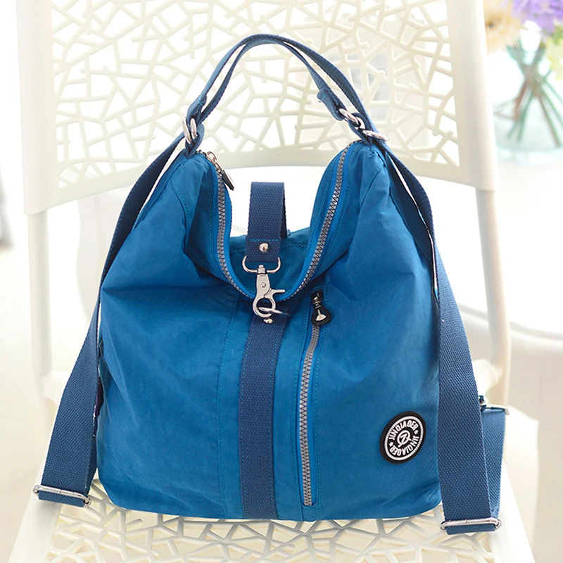 New Nylon Waterproof Backpack Bag For Women Girls Casual Zipper Sewing Backpack Retro Style Student Daily Bag Mochila Mujer 4