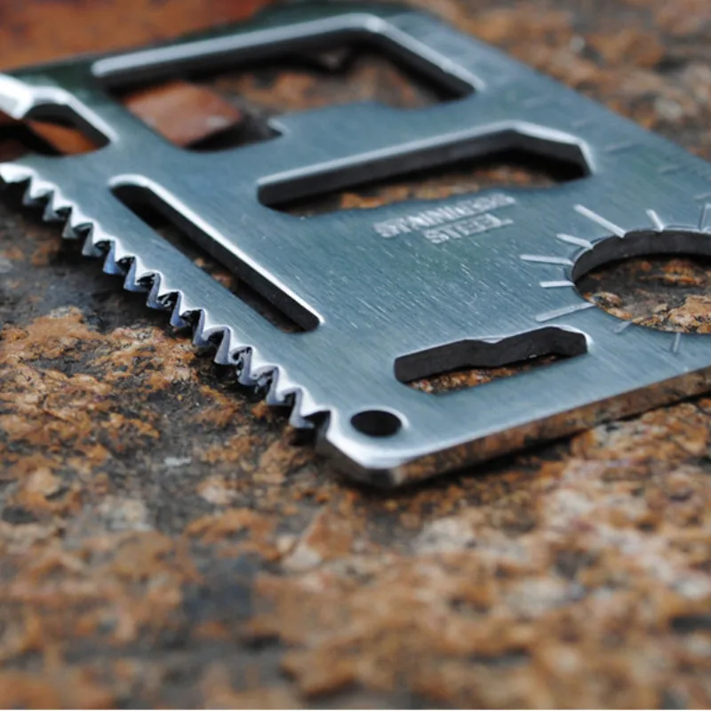 Pocket Tool Credit Card 11 In 1 Portable Outdoor Camping Survival Multi-Tool Tourism Equipment All In One hunting tool