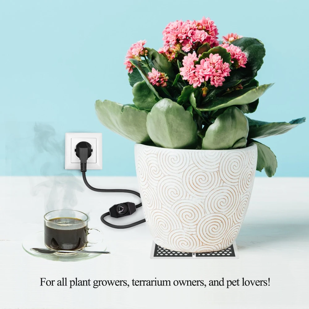 Seedling heat mat 5-20W Seedlings Heating Pad Temperature Control Adjustable Winter Waterproof Mat Anti-cold Plant Heat Pad Indoor Garden Supplies