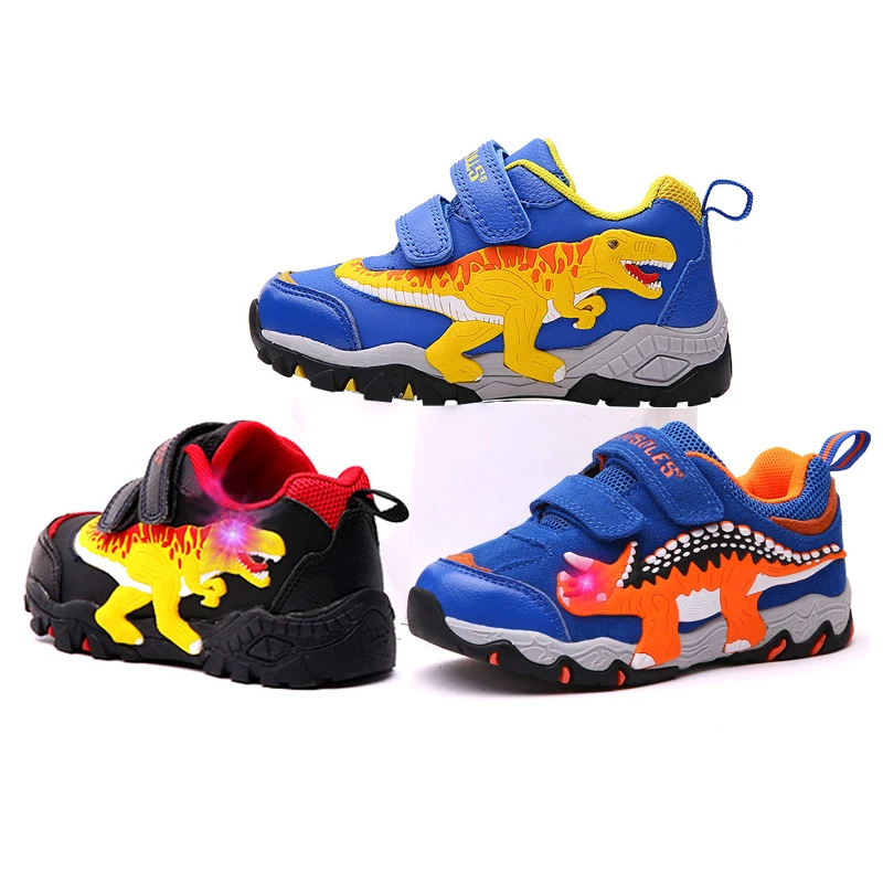 Zapatillas de deporte LED para bebés y niños, zapatos deportivos para correr, Tenis brillantes, calzado de luminoso, 2022|boys shoes|kids shoesdinosaur shoes - AliExpress