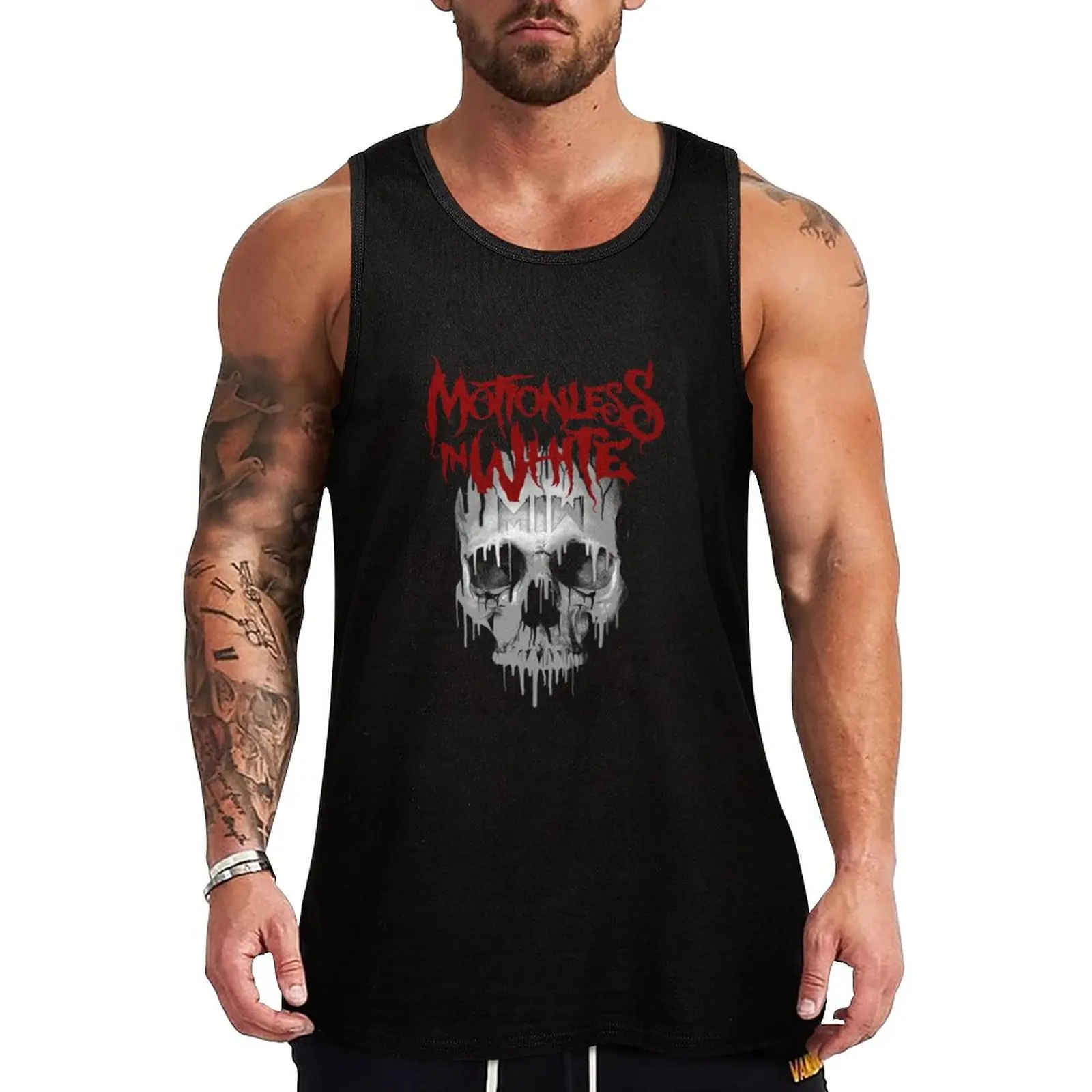 

Motionless in White Tank Top Vest Gym T-shirts for men gym top anime top