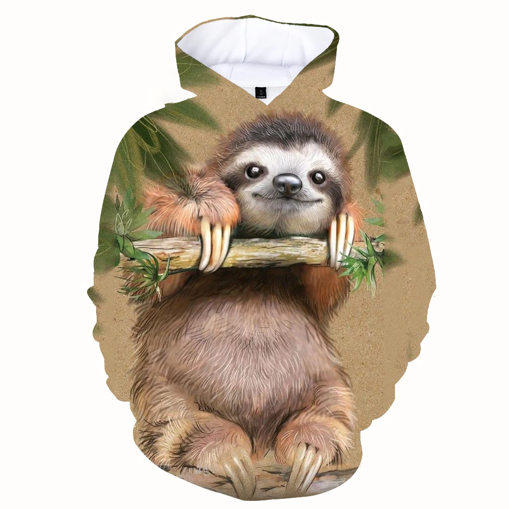 

New Fashion Men and Women Casual Hoodie Cute Sloth Print 3d Print Hoodie Couple Hoodie Universal Hoodie