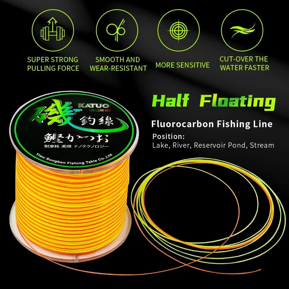 PROBEROS 500m Rock Fishing Line 1.2#-8.0# Super Strong Monofilament Nylon Fly Line Rainbow Wire Bionic Invisible Spot Rope Pesca 3