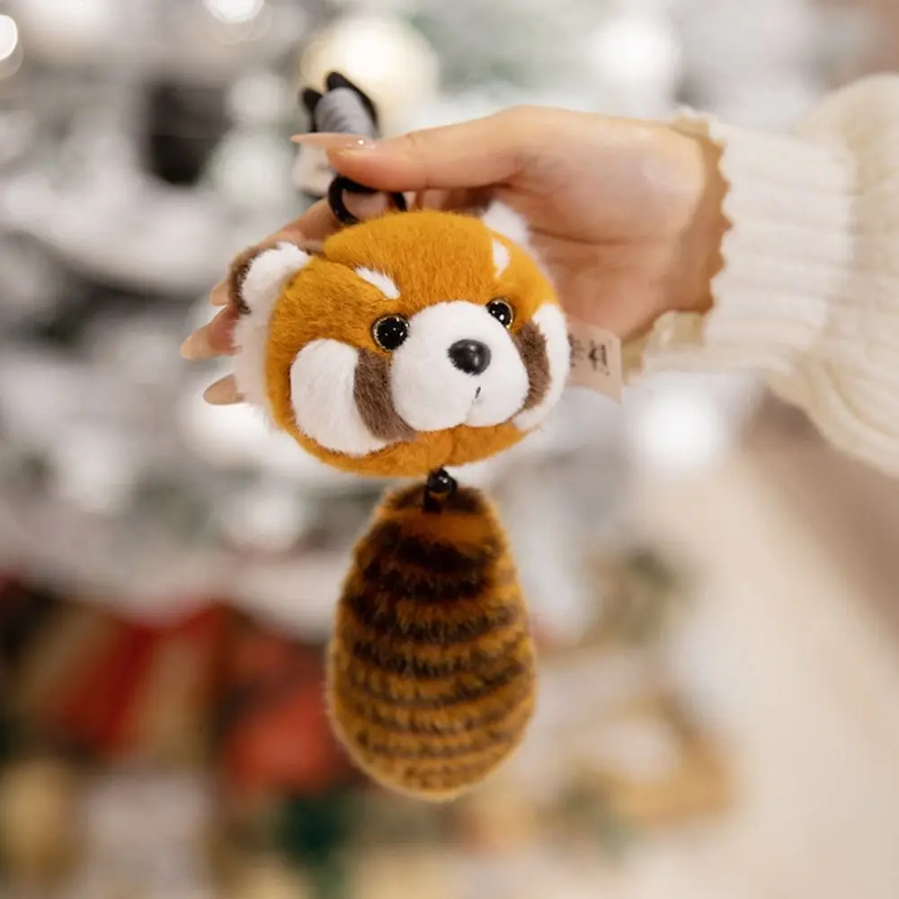Cute Lovely Design Plush Dolls Pendant Cats Raccoon Dog Plush Keychain Pig Bunny Zoo Animals Plush Keyring Decorative Item