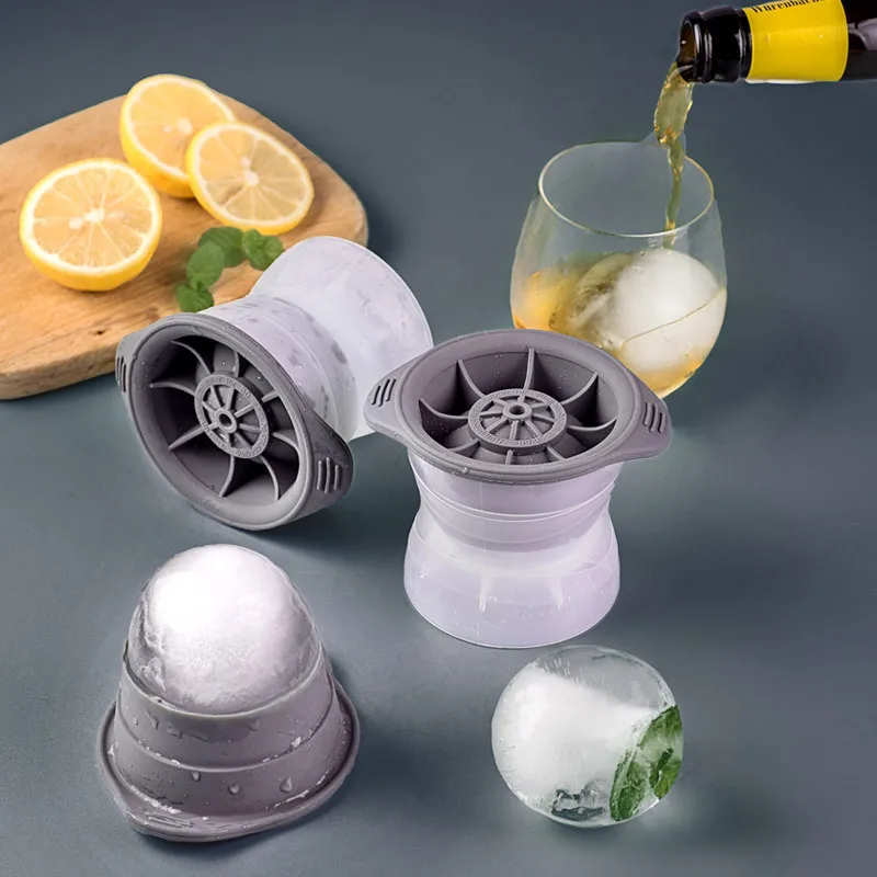 2 pcs Light Bulb Ice Molds Creative Ice Ball Maker with Mini Funnels  Silicone Ice Cube Mold 2.5 Inches Sphere Ice Mold DIY Round Ice Molds  Reusable