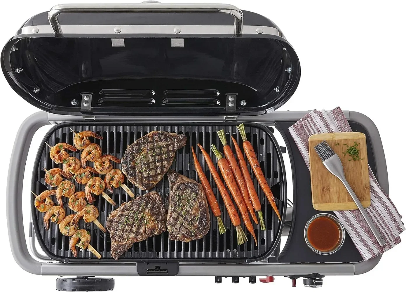 Traveler Portable Gas Grill, Black grill electric gas grill camping equipment bbq korean bbq pizza oven outdoor