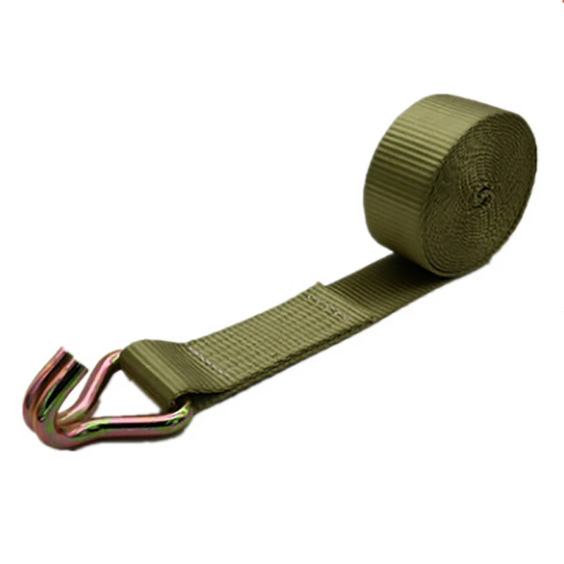 1Set Buckle Tie-Down Belt Cargo Straps For Car Motorcycle Strong For Luggage Bag Ratchet Bike With Rope Belt Metal Buckle Tow