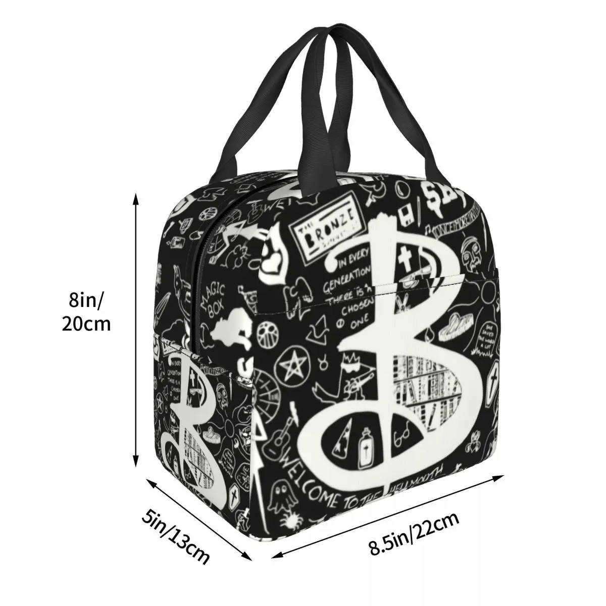 Buffy The Vampire Slayer Insulated Lunch Bag for School Office Horror Drama TV Waterproof Cooler Thermal Bento Box Women Kids
