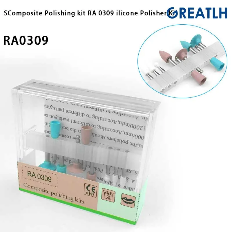 

Dental Materials Dental Light-Curing Resin Polishing Set Slow Bending Machine Grinding Head Teeth Polishing Tools