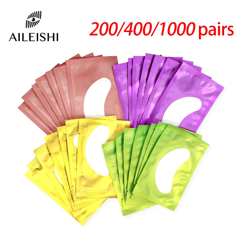 Hydrogel Eye Patch eye patch 200/400/1000pairs For Building Eyelash Extension Under Eye Pads Grafted Lash Stickers Beauty Tools