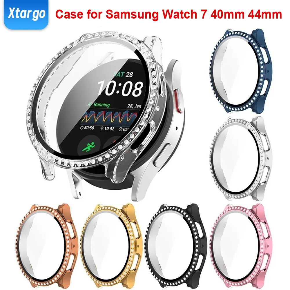 Deluxe Diamond Case with Tempered Glass Screen Protector