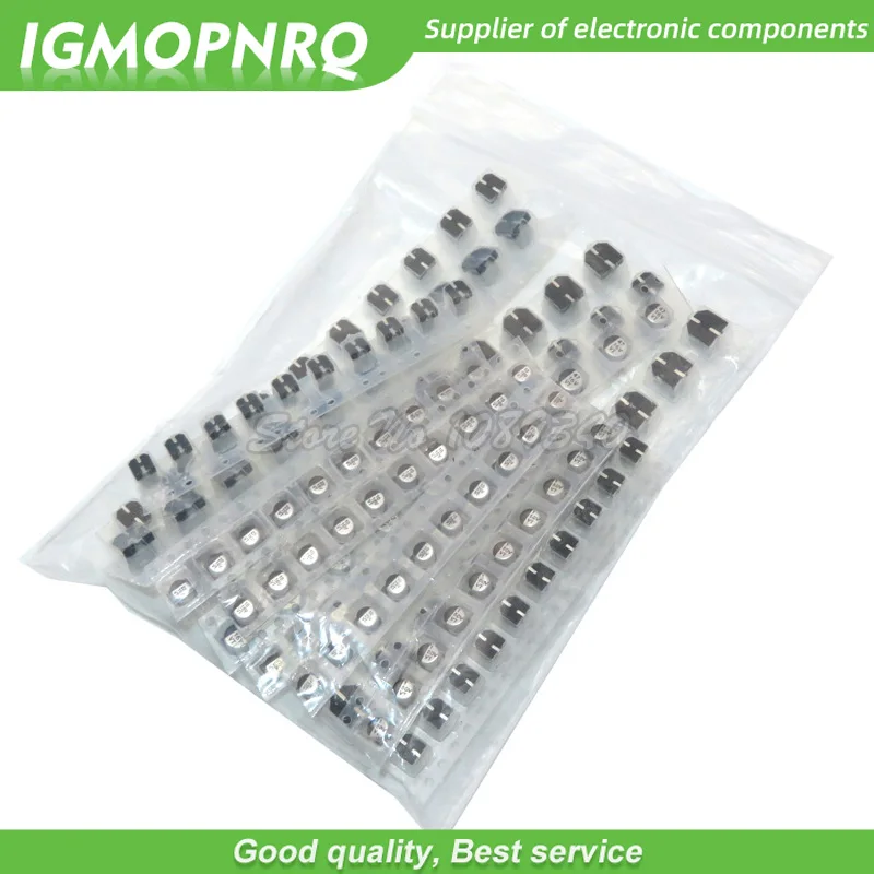 GAMMA COMPLETA CONDENSATORI 500 pezzi kit 24 valori 0 1uF 1000uF gamma