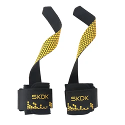 Elite Wrist Support Straps for Strength & Fitness Training (Yellow)