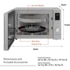Microwave Oven,HomeChef 4-in-1 Convection Bake, FlashXpress Broiler, Inverter Microwave Technology, 1000W, 1.2 Cu Ft, Air Fryer 6
