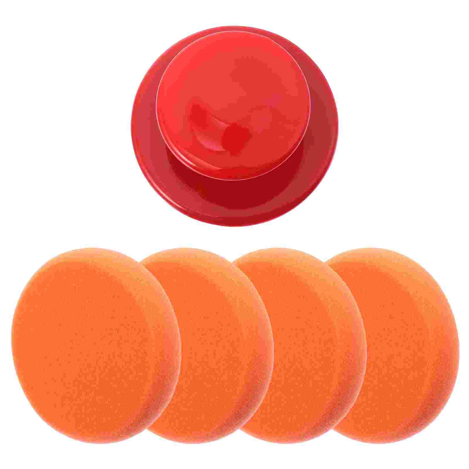 

Polishing Waxing Sponge Car Buffing Pad Supplies Pads with Handle Tool Round for