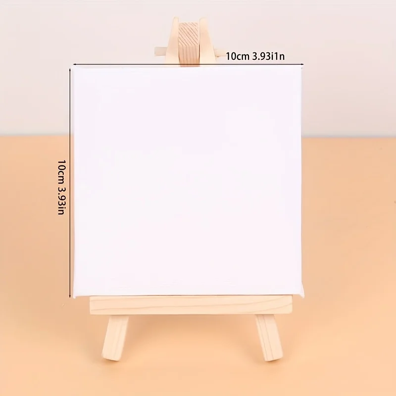 Mini cavalletto in legno personalizzato (adatto come supporto per cellulare), supporto da tavolo pieghevole, supporto a treppiede, tavolo da disegno - immagine 2